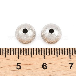 Brass Textured Beads&nbsp;KK-R012-8mm-P