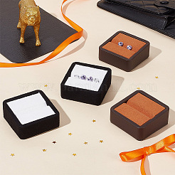 Square Imitation Leather with Fibre Cloth Loose Diamond Jewelry Display Case&nbsp;ODIS-WH0038-23A