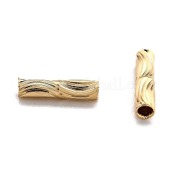 Corrugated Brass Tube Beads&nbsp;X-KK-H759-27A-G