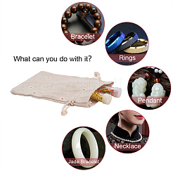Polycotton(Polyester Cotton) Packing Pouches Drawstring Bags&nbsp;ABAG-T004-10x14-01