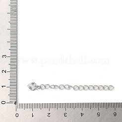 Rack Plating Brass Curb Chain Extender&nbsp;KK-Q807-14P