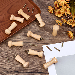 Wood Coat Hook&nbsp;AJEW-WH20070-287A
