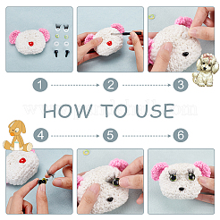 16 Sets 4 Style Plastic Doll Eye & Eyelashes&nbsp;DOLL-PH0001-33