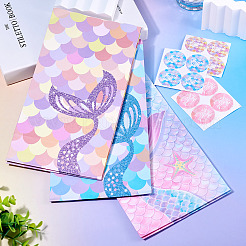 12Pcs 3 Styles Folding Mermaid Tail Print Paper Candy Gift Bags&nbsp;ABAG-TA0001-34
