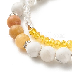 Moon and Star Charm Multi-strand Bracelet&nbsp;BJEW-TA00033-04