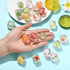 20Pcs 10 Styles Transparent Resin Cabochons&nbsp;RESI-CJ0005-43