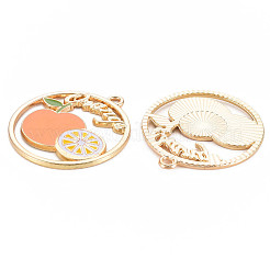 Alloy Enamel Pendants&nbsp;ENAM-S126-106-NR