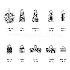 Tibetan Style Zinc Alloy Tube Bails&nbsp;FIND-FS0001-13AS