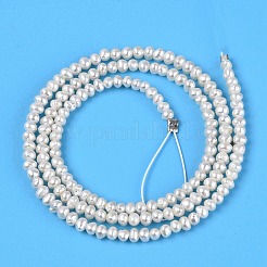 Natural Baroque Keshi Pearl Cultured Freshwater Pearl Beads Strands&nbsp;X-PEAR-N013-02J