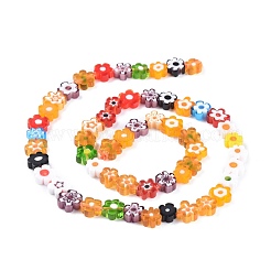 Handmade Millefiori Glass Bead Strands&nbsp;X-LAMP-J035-8mm-02