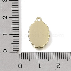 Brass with Red Enamel Pendants&nbsp;KK-CBAE379-23LG