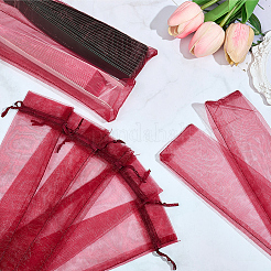 100Pcs Organza Drawstring Bags for Chinese Fan&nbsp;OP-GF0001-02C