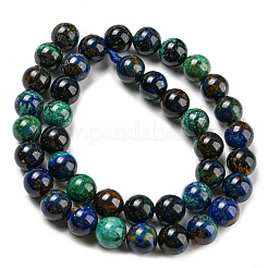 Natural Azurite Beads Strands&nbsp;G-P503-10MM-09