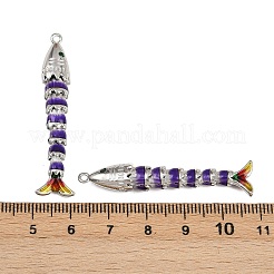Brass Micro Pave Cubic Zirconia Pendants&nbsp;KK-H081-05P-05