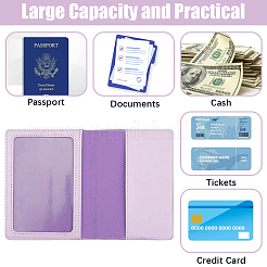2Pcs 2 Colors PVC Passport Protector Covers&nbsp;AJEW-CL0005-16A