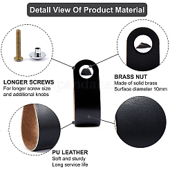 12 Sets PU Leather Door Handles&nbsp;FIND-NB0001-52