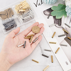 120Pcs 4 Colors Brass Aglets for Shoelaces&nbsp;KK-PH0005-85