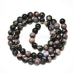 Natural Glaucophane Beads Strands&nbsp;X-G-R485-12-6mm