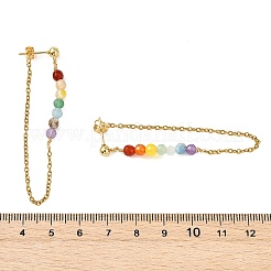 Natural Gemstone Stud Earrings&nbsp;EJEW-JE07286
