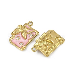 304 Stainless Steel Enamel Pendants&nbsp;STAS-L302-08G