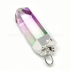 Natural Quartz Crystal Pointed Pendants&nbsp;G-S265-05B