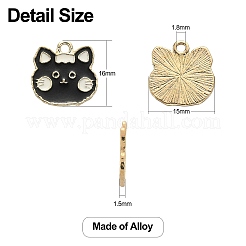 20Pcs 2 Colors Alloy Enamel Pendants&nbsp;ENAM-CJ0003-61