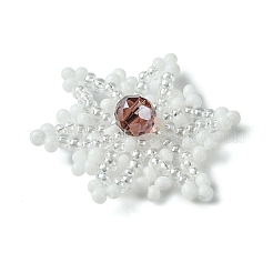 Christmas Seed Beads Beaded Charms&nbsp;PALLOY-MZ00297-04