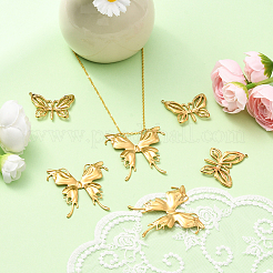 6Pcs 2 Styles 304 Stainless Steel Pendants&nbsp;STAS-BBC0007-74
