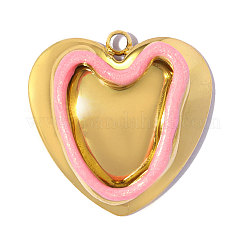 304 Stainless Steel Enamel Pendants&nbsp;STAS-OY018-05G