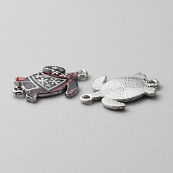 Zinc Alloy Enamel Connector Charms&nbsp;FIND-WH0136-19A