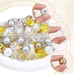 120Pcs 12 Colors Opaque Acrylic Beads&nbsp;MACR-PA0001-69
