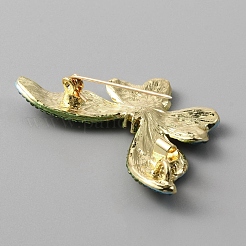 Rhinestone Butterfly Brooch Pin&nbsp;JEWB-WH0028-15LG