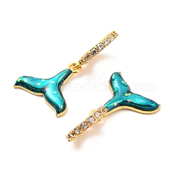 Real 18K Gold Plated Brass Micro Pave Cubic Zirconia Pendents&nbsp;KK-M247-22G