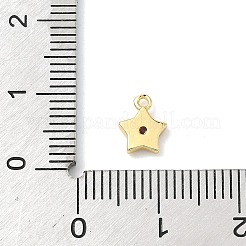 Brass Micro Pave Cubic Zirconia Charms&nbsp;KK-G548-19G