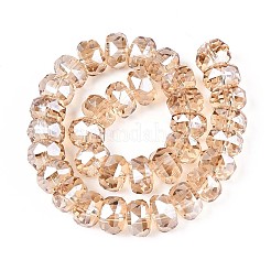 Electroplate Transparent Glass Beads Strands&nbsp;EGLA-N022-04A-D16