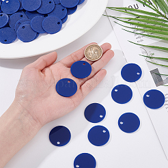 Opaque Acrylic Pendants&nbsp;SACR-WH0006-32A-01