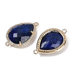 Dyed Natural Lapis Lazuli Faceted Teardrop Links&nbsp;G-B126-03G-08