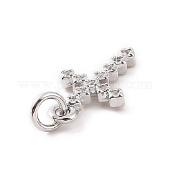 Brass Micro Pave Cubic Zirconia Charms&nbsp;KK-C012-43P