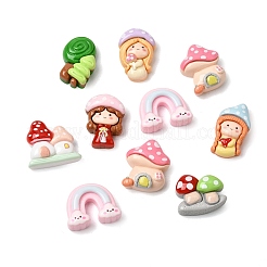 Opaque Resin Cabochons&nbsp;RESI-Z049-01