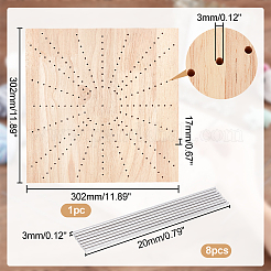 Wooden Crochet Blocking Board&nbsp;DIY-WH0387-22A