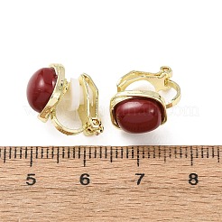 Alloy & Resin Clip-on Earrings&nbsp;EJEW-T055-03
