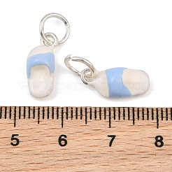 Alloy with Light Sky Blue Enamel Charms&nbsp;AL-CBA415D-29S