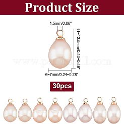 Natural Pearl Charms&nbsp;PEAR-NB0001-45