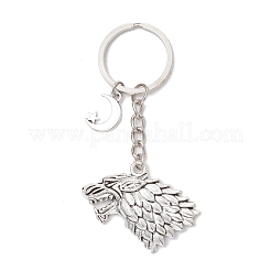 Wolf Tibetan Style Alloy Keychains&nbsp;KEYC-JKC01164