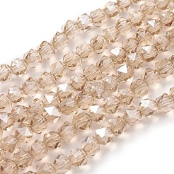Electroplate Glass Beads Strands&nbsp;EGLA-L018-B