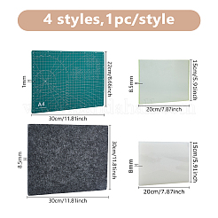 4Pcs 4 Styles PVC Cutting Mat Pad&nbsp;AJEW-DC0004-19