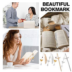 4Pcs Alloy Bookmarks&nbsp;AJEW-OC00037