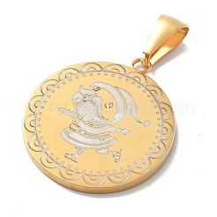 Christmas Ion Plating(IP) 304 Stainless Steel Pendants&nbsp;STAS-Z098-40G
