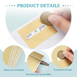 Adhesive Sticker Coated Scratch Off Film Password Sticke&nbsp;DIY-WH0569-90B