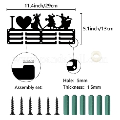 Sports Theme Iron Medal Hanger Holder Display Wall Rack&nbsp;ODIS-WH0055-040